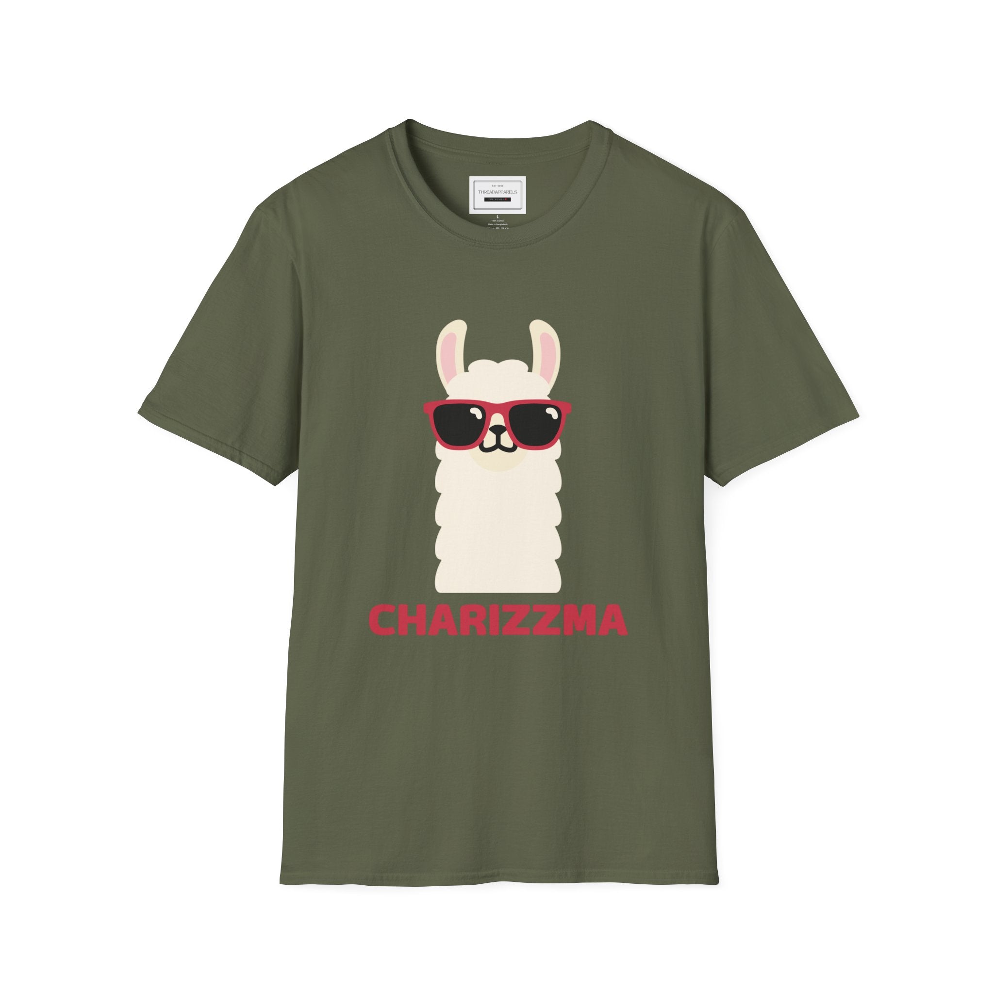 Charizzma Llama T-Shirt — Cute Sunglasses Graphic Tee