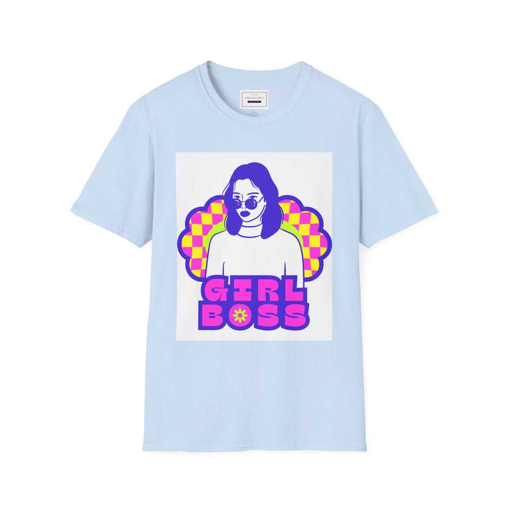 Girl Boss Graphic T-Shirt — Retro Pop Art Feminist Tee