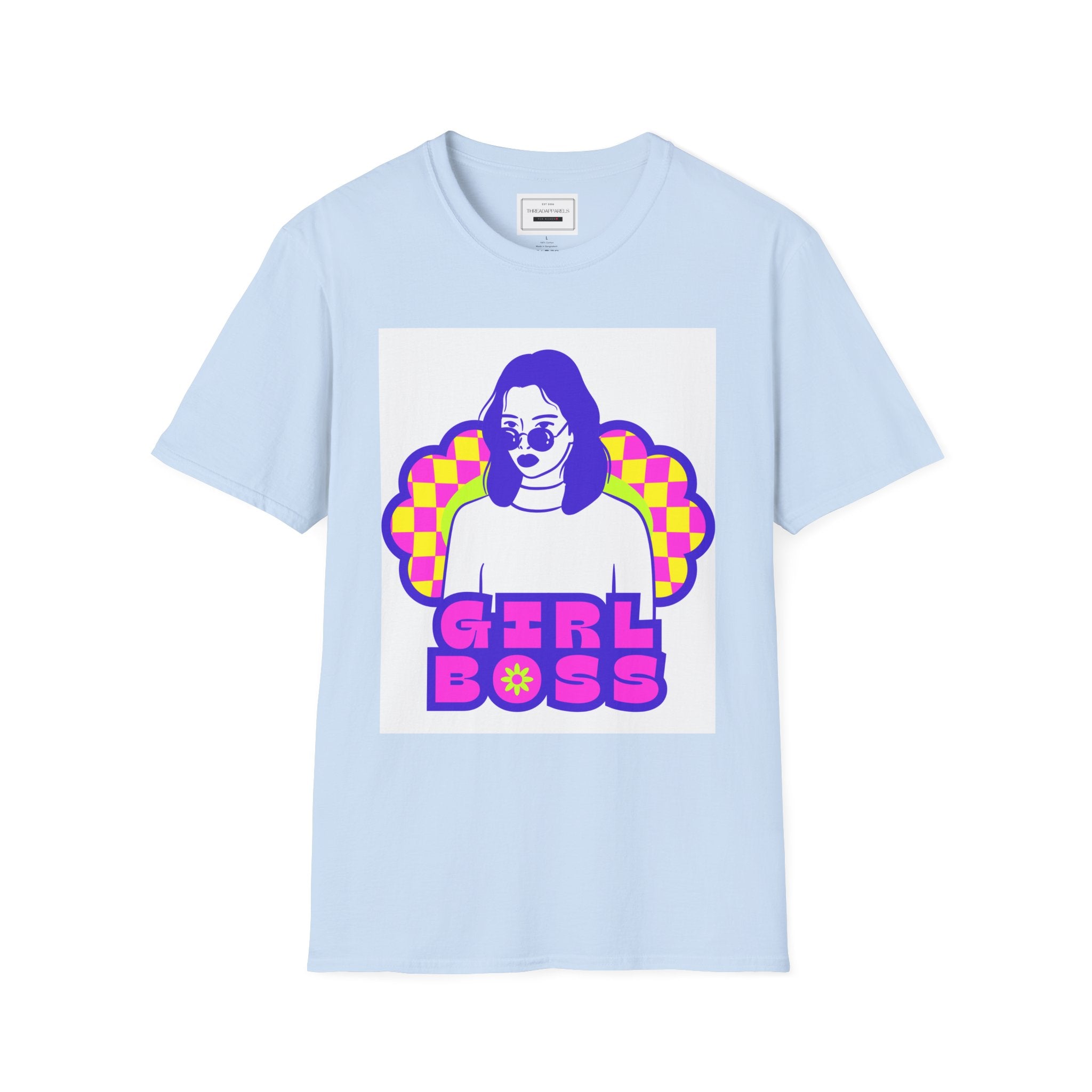 Girl Boss Graphic T-Shirt — Retro Pop Art Feminist Tee