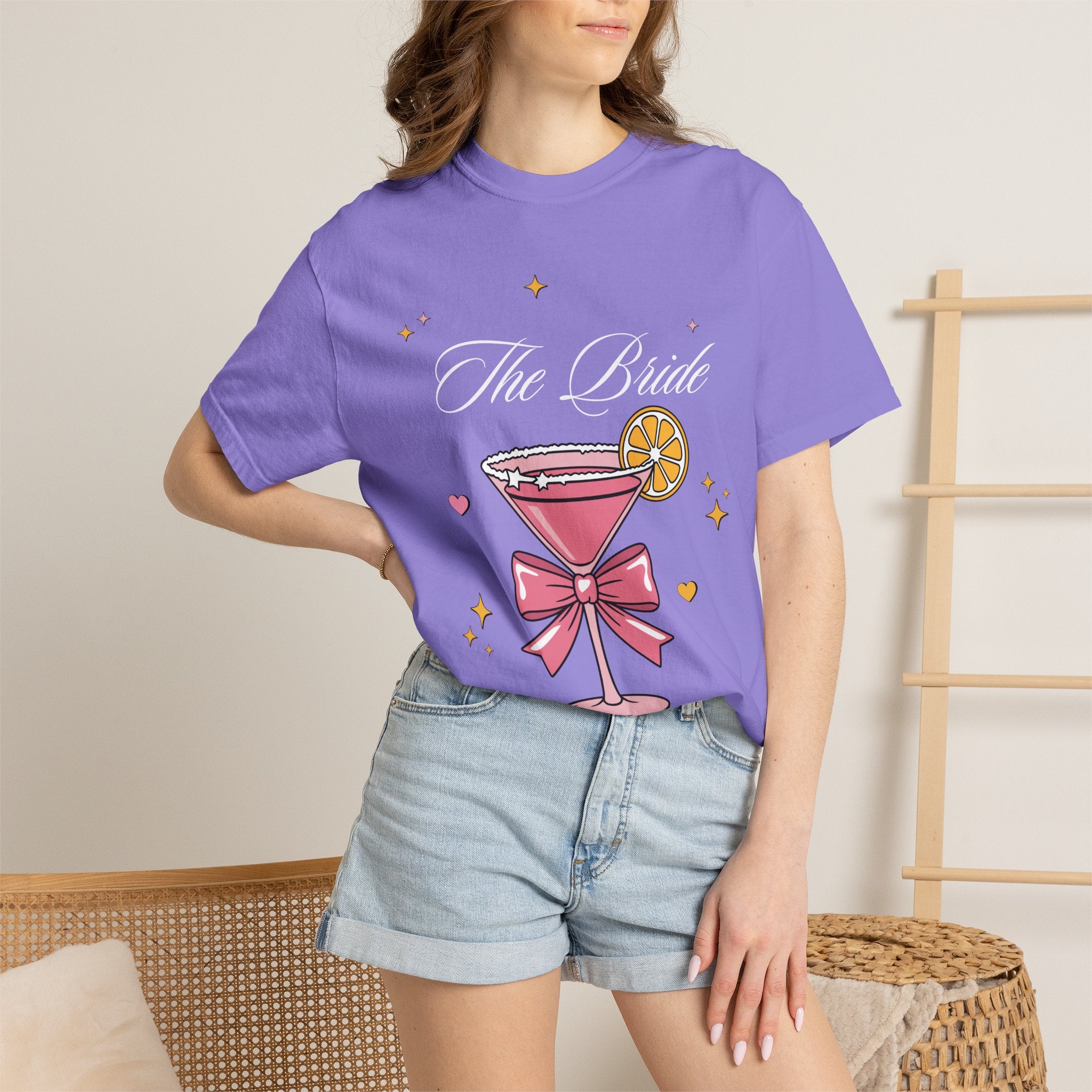 Bride T-Shirt — Pink Cocktail Bachelorette Tee