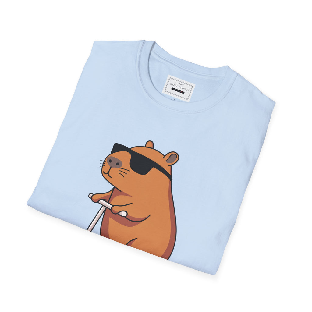 Just Aura Scooter Capybara T-Shirt — Cute Chill Vibe Graphic Tee